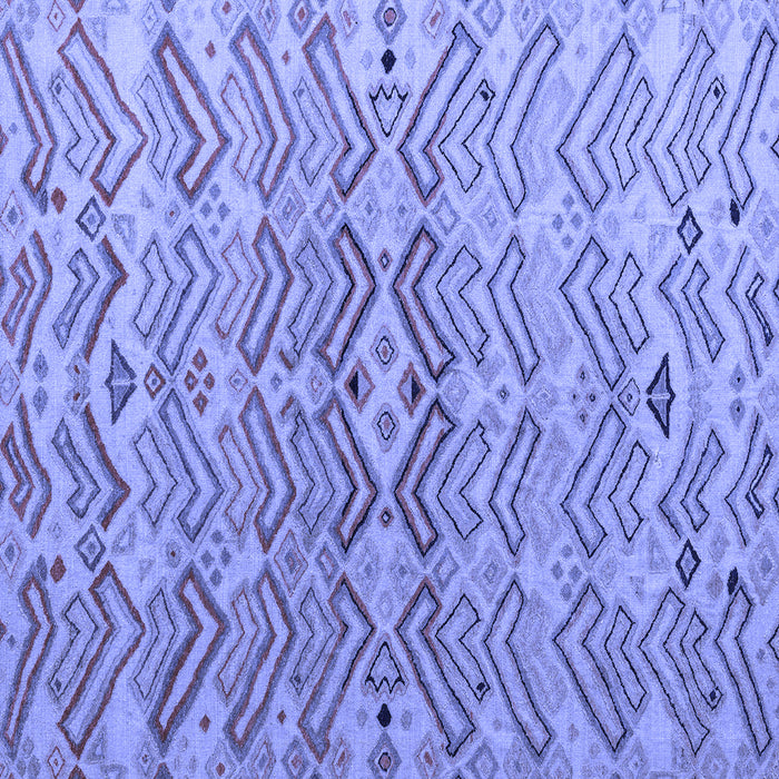 Square Abstract Blue Modern Rug, abs5343blu