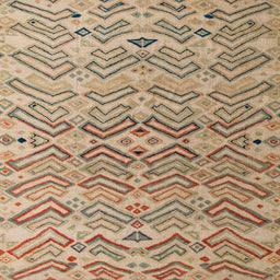 Square Abstract Brown Modern Rug, abs5343