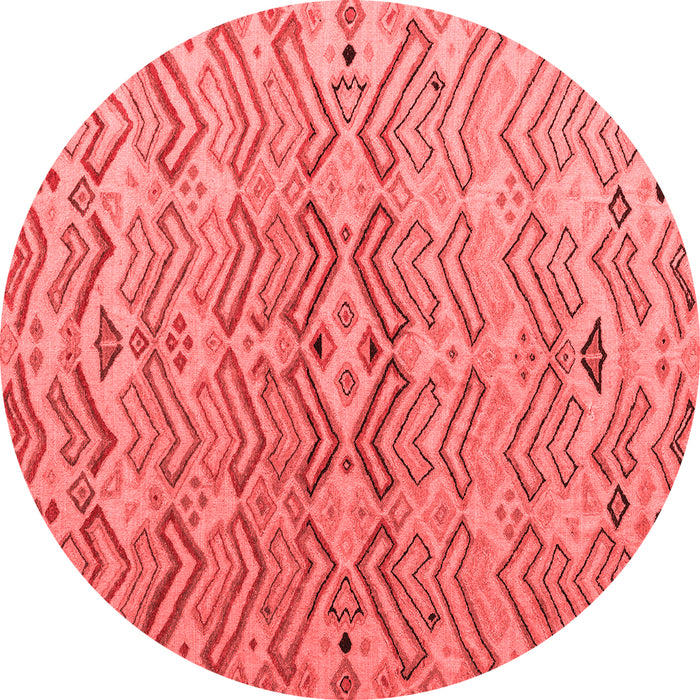 Machine Washable Abstract Red Modern Rug, wshabs5343red