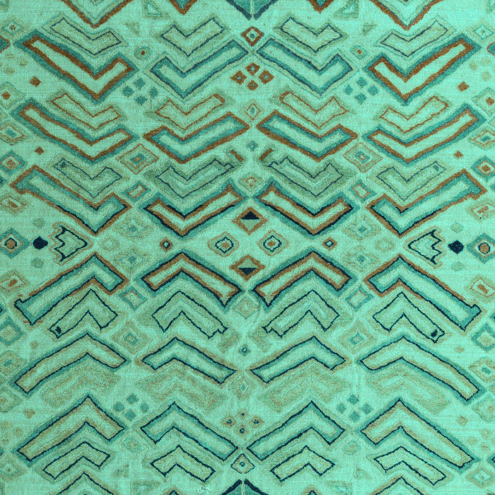 Abstract Turquoise Modern Rug, abs5343turq