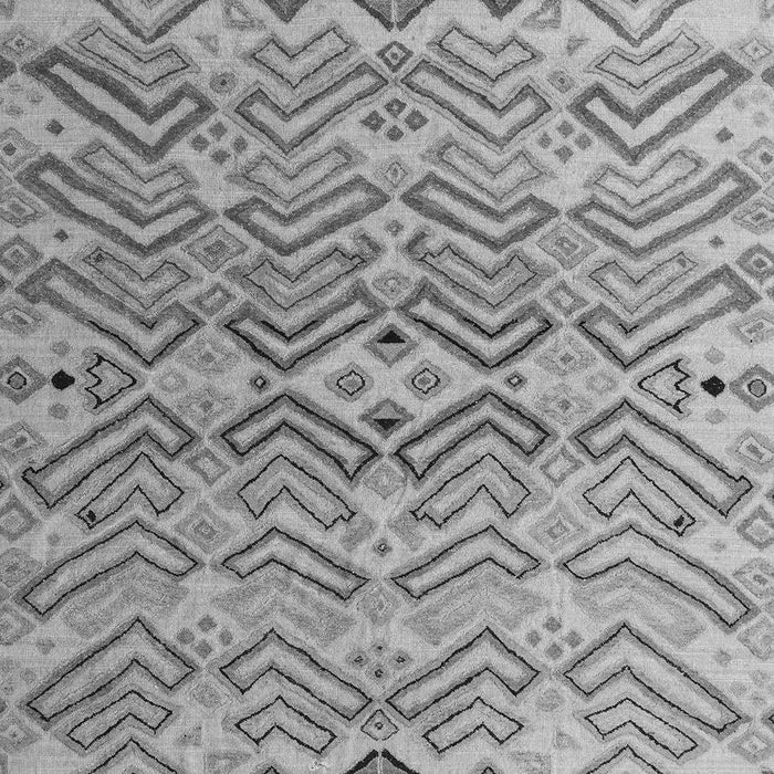 Machine Washable Abstract Gray Modern Rug, wshabs5343gry