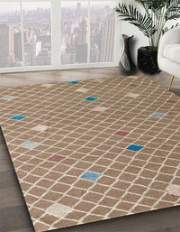 Abstract Brown Modern Rug, abs5344