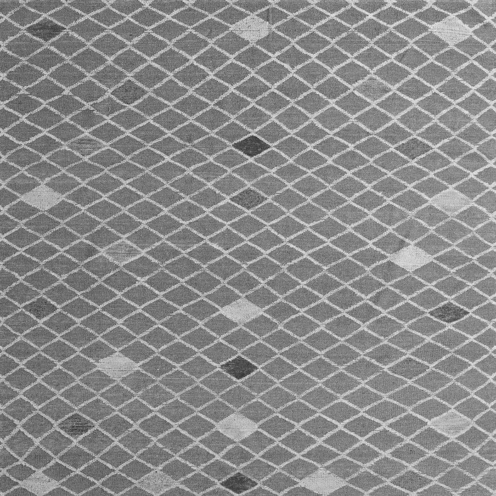 Square Abstract Gray Modern Rug, abs5344gry