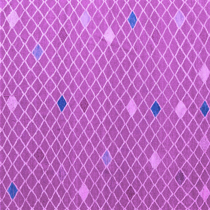 Square Machine Washable Abstract Purple Modern Area Rugs, wshabs5344pur