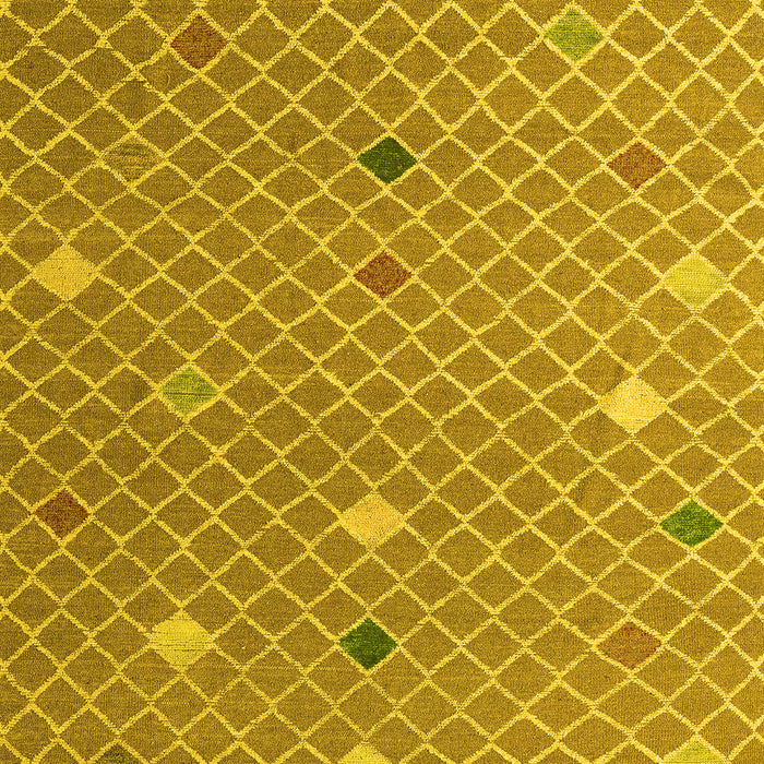 Machine Washable Abstract Yellow Modern Rug, wshabs5344yw