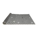 Sideview of Abstract Gray Modern Rug, abs5344gry