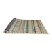 Sideview of Abstract Khaki Green Modern Rug, abs5345