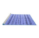 Sideview of Machine Washable Abstract Blue Modern Rug, wshabs5345blu