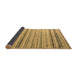 Sideview of Abstract Brown Modern Rug, abs5345brn