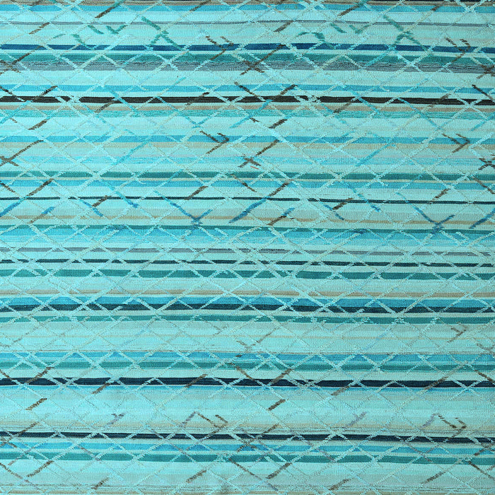 Square Abstract Light Blue Modern Rug, abs5345lblu