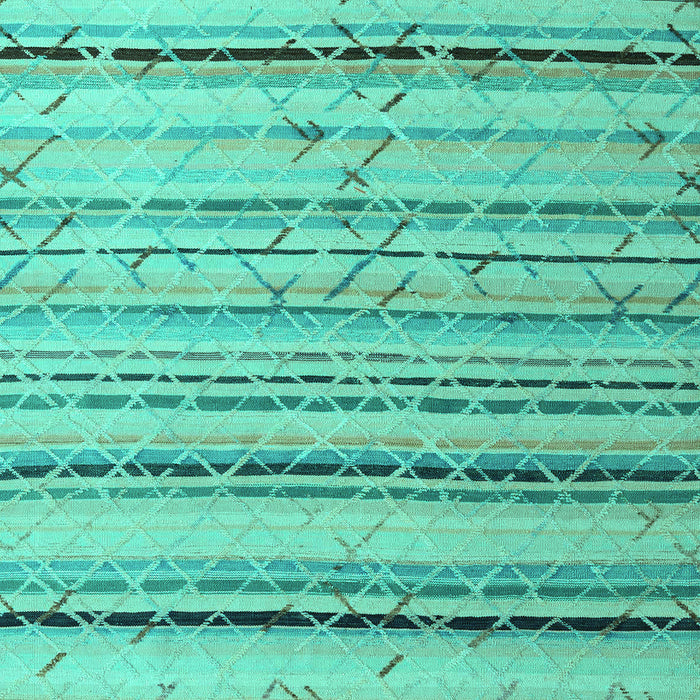 Machine Washable Abstract Turquoise Modern Area Rugs, wshabs5345turq