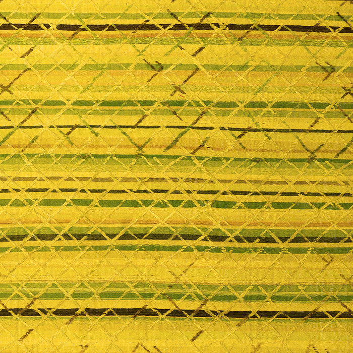 Machine Washable Abstract Yellow Modern Rug, wshabs5345yw