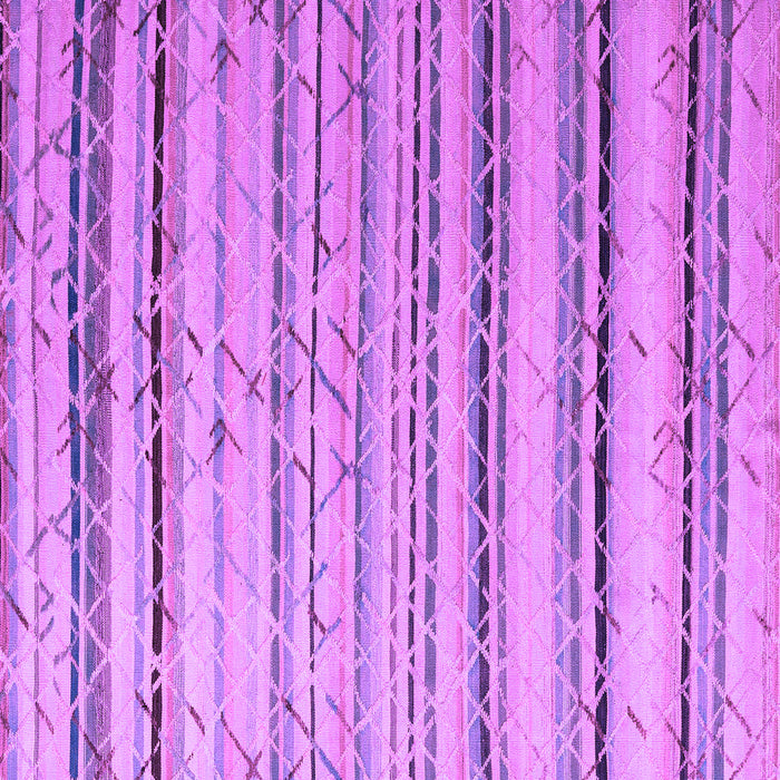 Square Machine Washable Abstract Purple Modern Area Rugs, wshabs5345pur