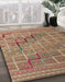 Machine Washable Abstract Light Copper Gold Rug in a Family Room, wshabs5346