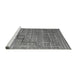 Sideview of Machine Washable Abstract Gray Modern Rug, wshabs5346gry