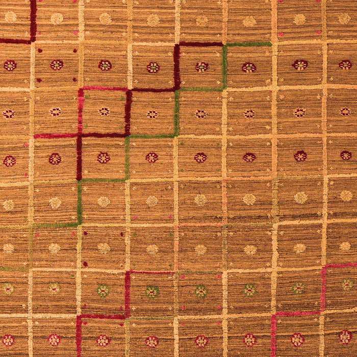 Machine Washable Abstract Orange Modern Area Rugs, wshabs5346org