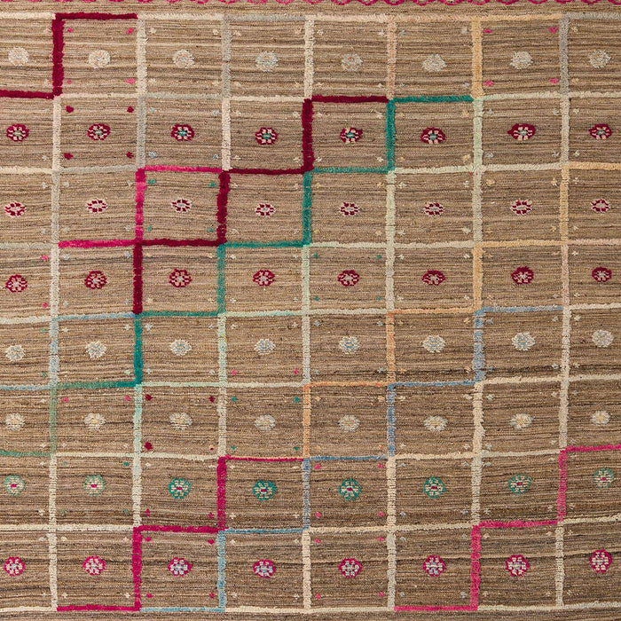 Abstract Light Copper Gold Modern Rug, abs5346