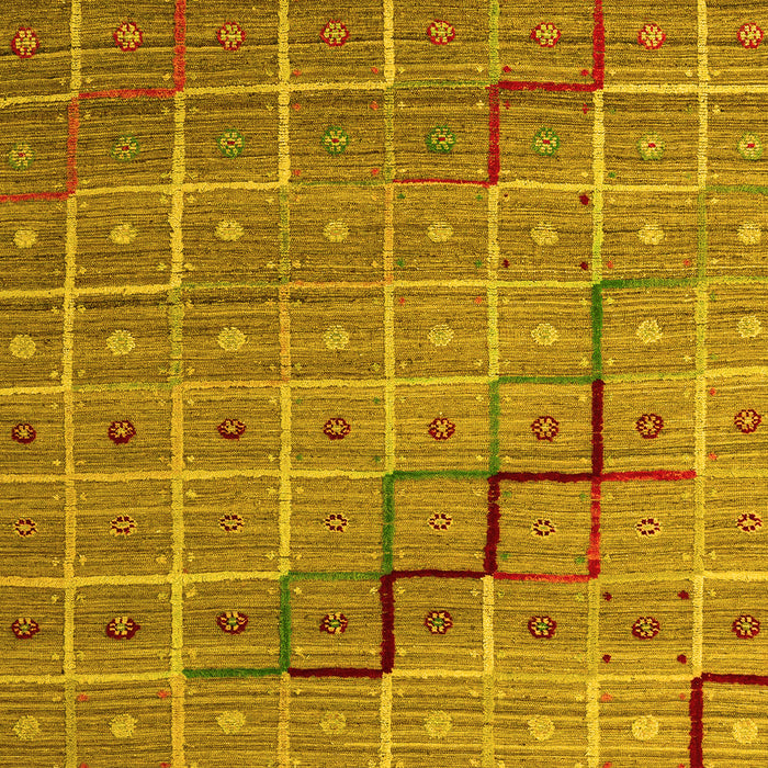 Abstract Yellow Modern Rug, abs5346yw