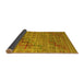 Sideview of Abstract Yellow Modern Rug, abs5346yw