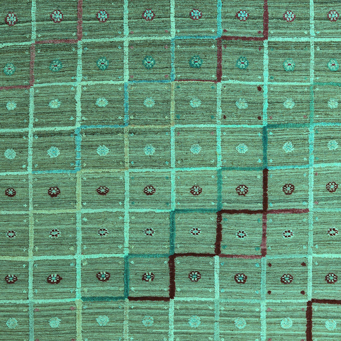 Machine Washable Abstract Turquoise Modern Area Rugs, wshabs5346turq