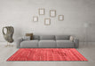 Modern Red Washable Rugs