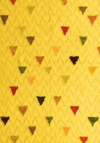 Solid Yellow Modern Rug, abs5347yw