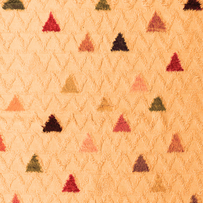 Machine Washable Solid Orange Modern Area Rugs, wshabs5347org