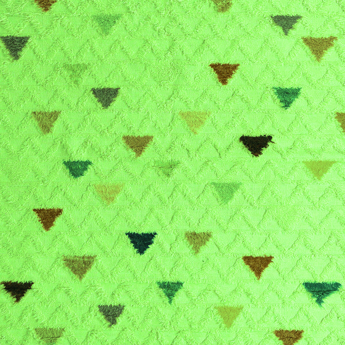 Square Machine Washable Solid Green Modern Area Rugs, wshabs5347grn
