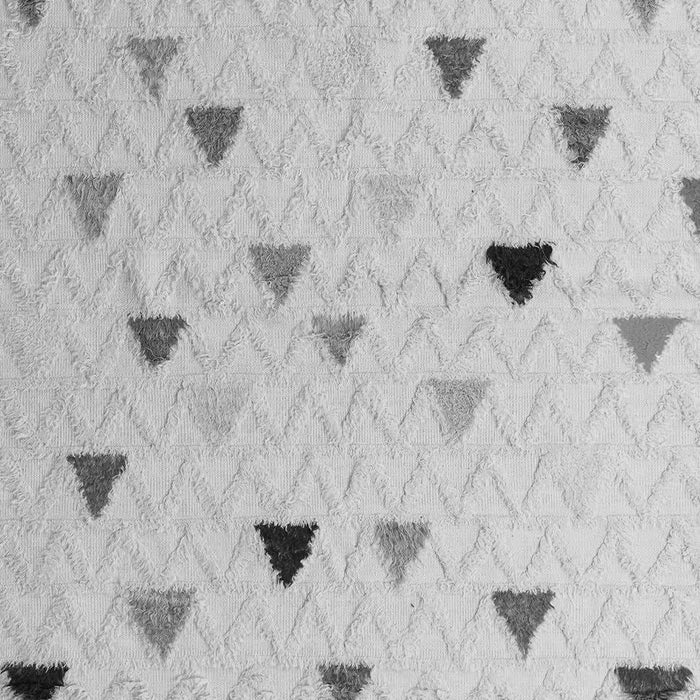 Machine Washable Solid Gray Modern Rug, wshabs5347gry