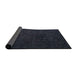 Sideview of Abstract Dark Slate Gray Green Modern Rug, abs5348