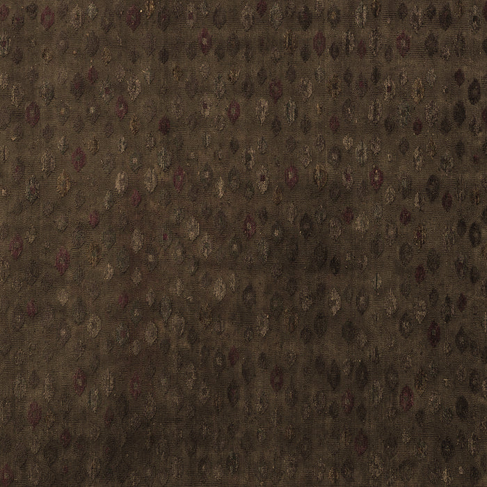 Square Abstract Brown Modern Rug, abs5348brn