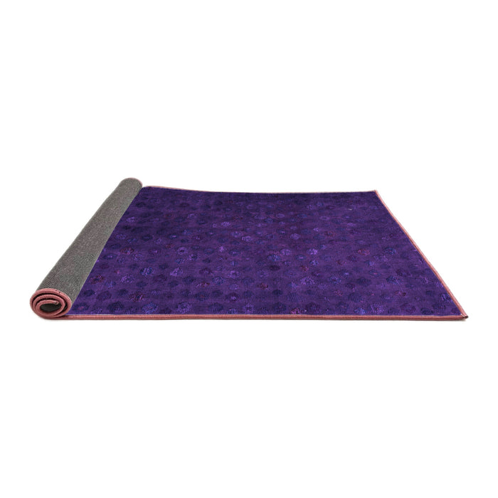 Sideview of Abstract Purple Modern Rug, abs5348pur