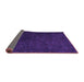 Sideview of Abstract Purple Modern Rug, abs5348pur