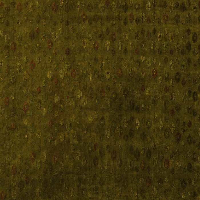 Square Abstract Yellow Modern Rug, abs5348yw
