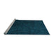 Sideview of Machine Washable Abstract Light Blue Modern Rug, wshabs5348lblu