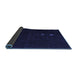 Sideview of Abstract Blue Modern Rug, abs5349blu