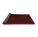 Abstract Red Modern Area Rugs