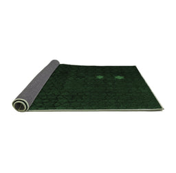 Sideview of Abstract Emerald Green Modern Rug, abs5349emgrn