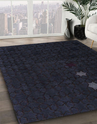 Abstract Mid Gray Modern Rug, abs5349