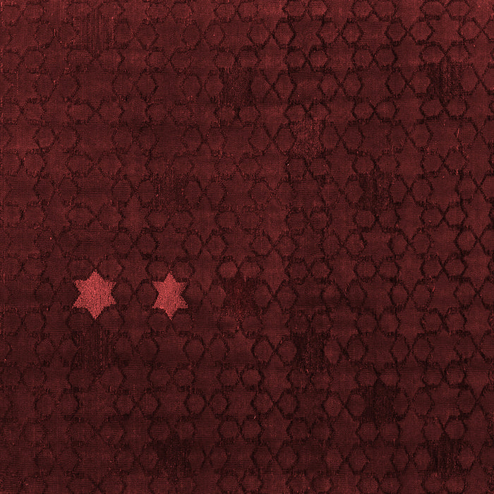 Machine Washable Abstract Red Modern Rug, wshabs5349red