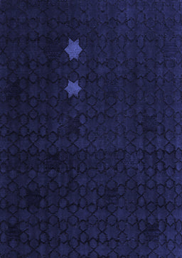 Abstract Blue Modern Rug, abs5349blu