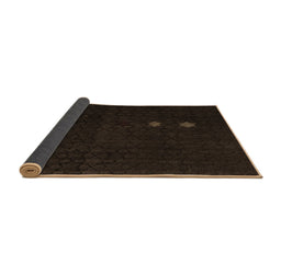 Sideview of Abstract Brown Modern Rug, abs5349brn