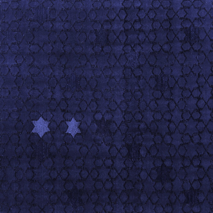 Square Machine Washable Abstract Blue Modern Rug, wshabs5349blu