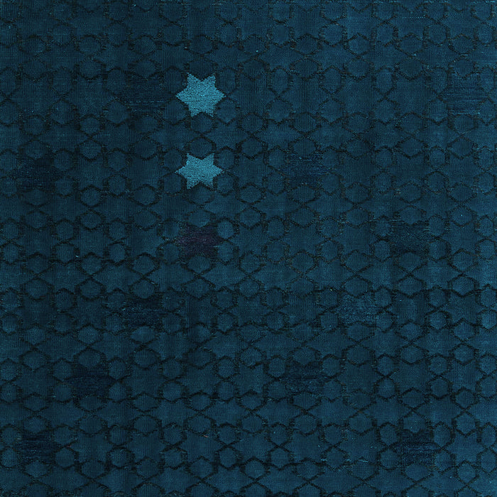 Square Abstract Light Blue Modern Rug, abs5349lblu