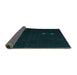 Sideview of Abstract Turquoise Modern Rug, abs5349turq