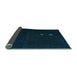 Sideview of Abstract Light Blue Modern Rug, abs5349lblu