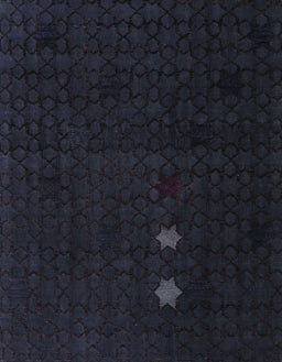 Machine Washable Abstract Midnight Gray Rug, wshabs5349