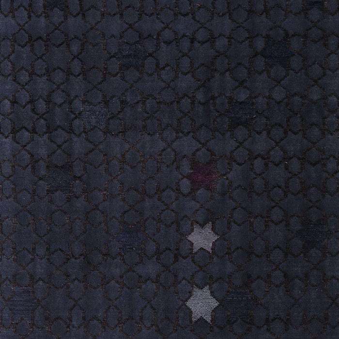 Machine Washable Abstract Midnight Gray Rug, wshabs5349