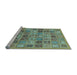 Sideview of Machine Washable Abstract Light Blue Modern Rug, wshabs534lblu