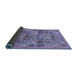 Sideview of Abstract Blue Modern Rug, abs534blu